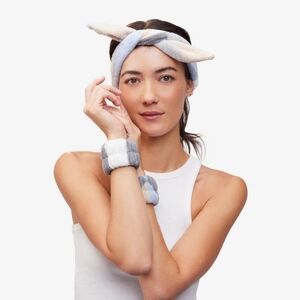 PJ Salvage Spa Headband & Wristband Set